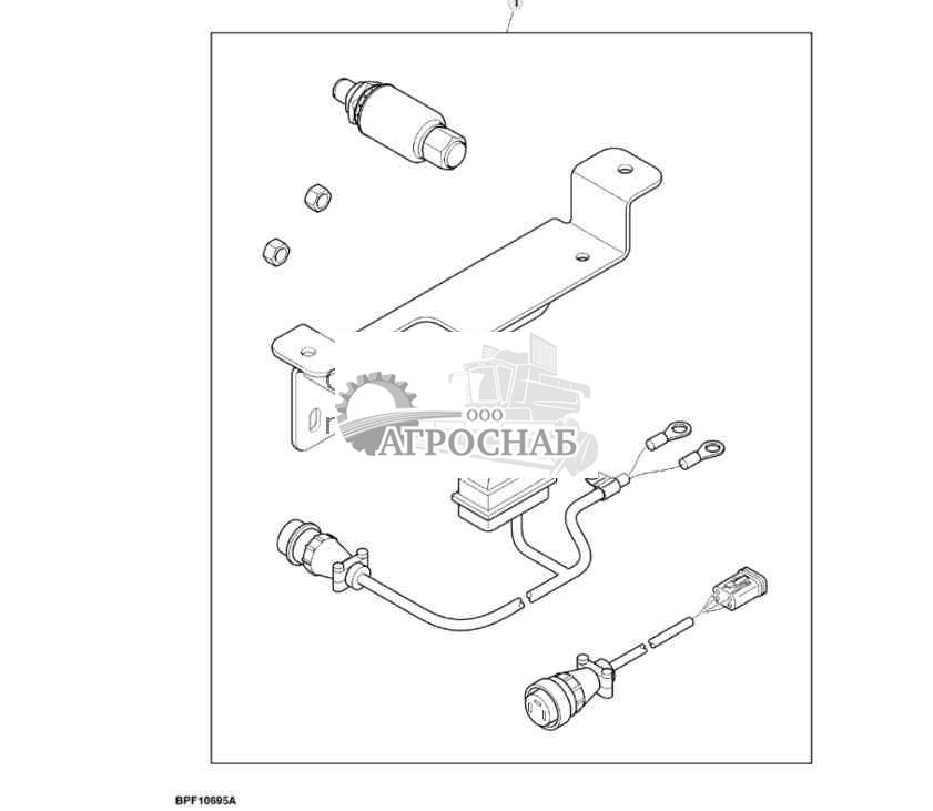 Навесное оборудование, комплект ретранслятора RTK, европейское исполнение 